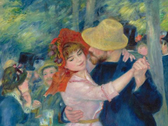 Pierre-Auguste Renoir, Dance at Bougival (detail), 1883